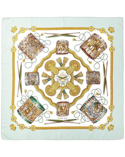 hermes les tambours scarf|Hermès Pre.